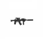 suppressed AR 15 M4 style carbine - Custom 3D Printed Miniature Accessory Parts Pieces for Brick Block Figures