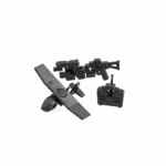 unmanned aerial vehicle UAV black - Custom 3D Printed Miniature Accessory Parts Pieces for Brick Block Figures
