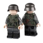 German M44 Pea Dot (Erbsenmuster) Camo Vest - Custom 3D Printed Miniature Accessory Parts Pieces for Brick Block Figures