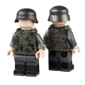 German M44 Pea Dot (Erbsenmuster) Camo Vest - Custom 3D Printed Miniature Accessory Parts Pieces for Brick Block Figures German M44 Pea Dot (erbsenmuster) Camo Vest Custom 3d Printed Miniature Accessory Parts Pieces For Brick Block Figures