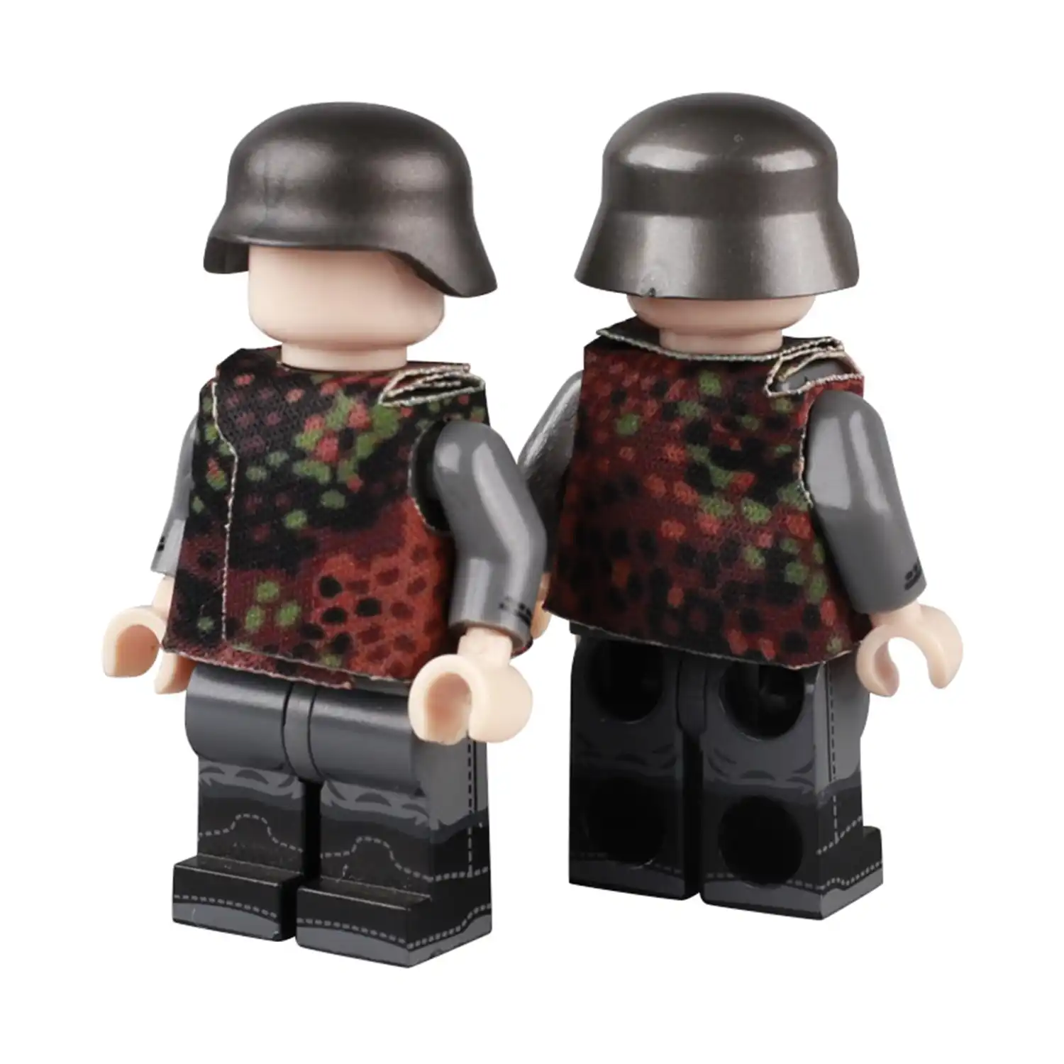German M44 Pea Dot (Erbsenmuster) Camouflage Vest WWII - Custom 3D Printed Miniature Accessory Parts Pieces for Brick Block Figures German M44 Pea Dot (erbsenmuster) Camouflage Vest Wwii Custom 3d Printed Miniature Accessory Parts Pieces For Brick Block Figures