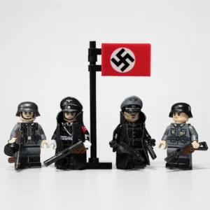 German soldiers Schutzstaffel SS World War II era – Custom Printed Brick Block Figure with national flag of Nazi Germany Swastika Flag (Hakenkreuzflagge) German Soldiers Schutzstaffel Ss World War Ii Era – Custom Printed Brick Block Figure With National Flag Of Nazi Germany Swastika Flag (hakenkreuzflagge)