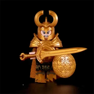 Minifigure Asgardian warrior or guard gold LEGO Alternative 2 Minifigure Asgardian warrior or guard gold LEGO Alternative