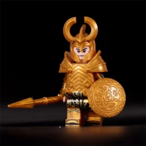 Minifigure Asgardian warrior or guard gold LEGO Alternative Minifigure Asgardian warrior or guard gold LEGO Alternative