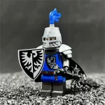 Black Falcon Knight - Custom Printed Brick Block Figure