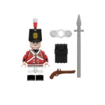 British Army “Redcoat” Soldier Sergeant of the Line Infantry Napoleonic Wars - Custom Printed Brick Block Figure