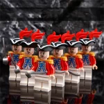 British officers or soldiers Napoleonic era - Custom Printed Brick Block Figure
