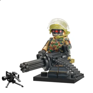 Minifigure - Chinese Armed Police Force Heavy Gunner and Gatling style machine gun (LEGO Alternative) Minifigure - Chinese Armed Police Force Heavy Gunner and Gatling style machine gun (LEGO Alternative)