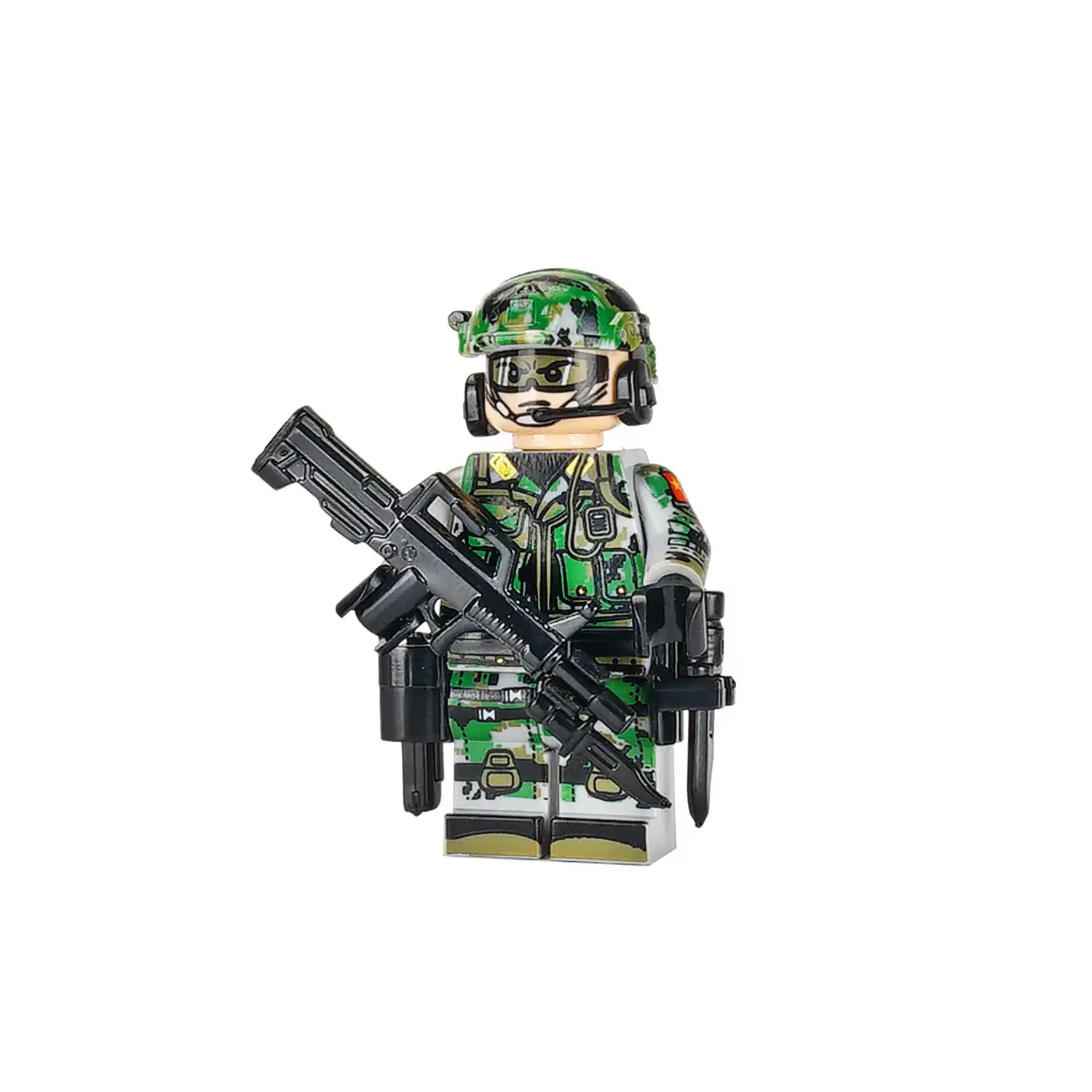 Minifigure - Chinese Border Defense Army Soldier (LEGO Alternative)