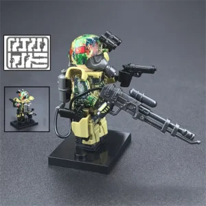 Minifigure - Chinese Flamethrower Soldier equipped for hazardous environments (LEGO Alternative) Minifigure - Chinese Flamethrower Soldier equipped for hazardous environments (LEGO Alternative)