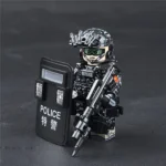 Chinese Jiaolong Special Operations member holding assault rifle - Custom Printed Brick Block Figure