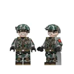 Chinese People Liberation Army PLA Ground Force Border Defense soldier - Custom Printed Brick Block Figure