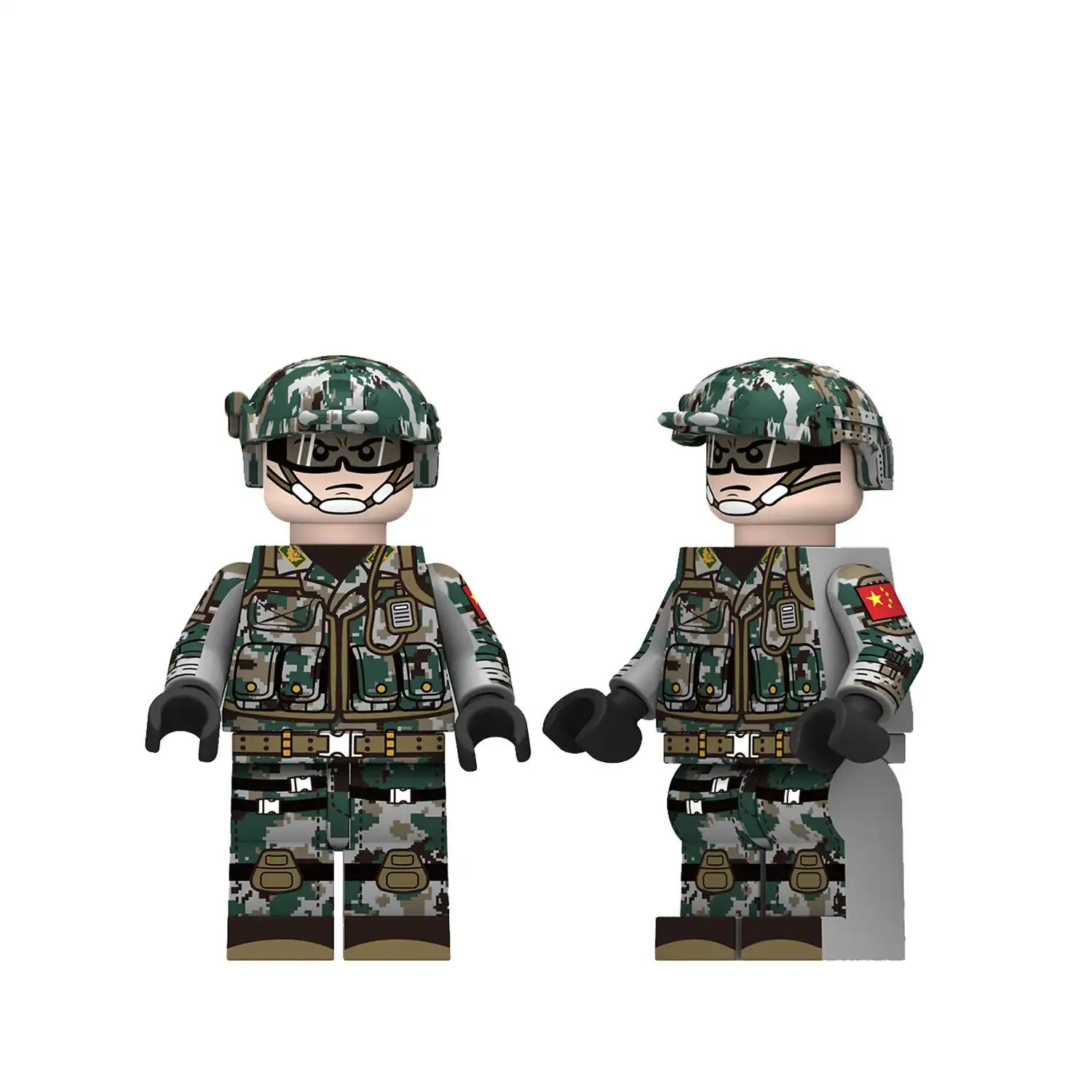 Minifigure - Chinese People Liberation Army PLA Ground Force Border Defense soldier (LEGO Alternative) Minifigure - Chinese People Liberation Army PLA Ground Force Border Defense soldier (LEGO Alternative)