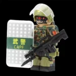 Chinese Peoples Armed Police Force officer - Custom Printed Brick Block Figure
