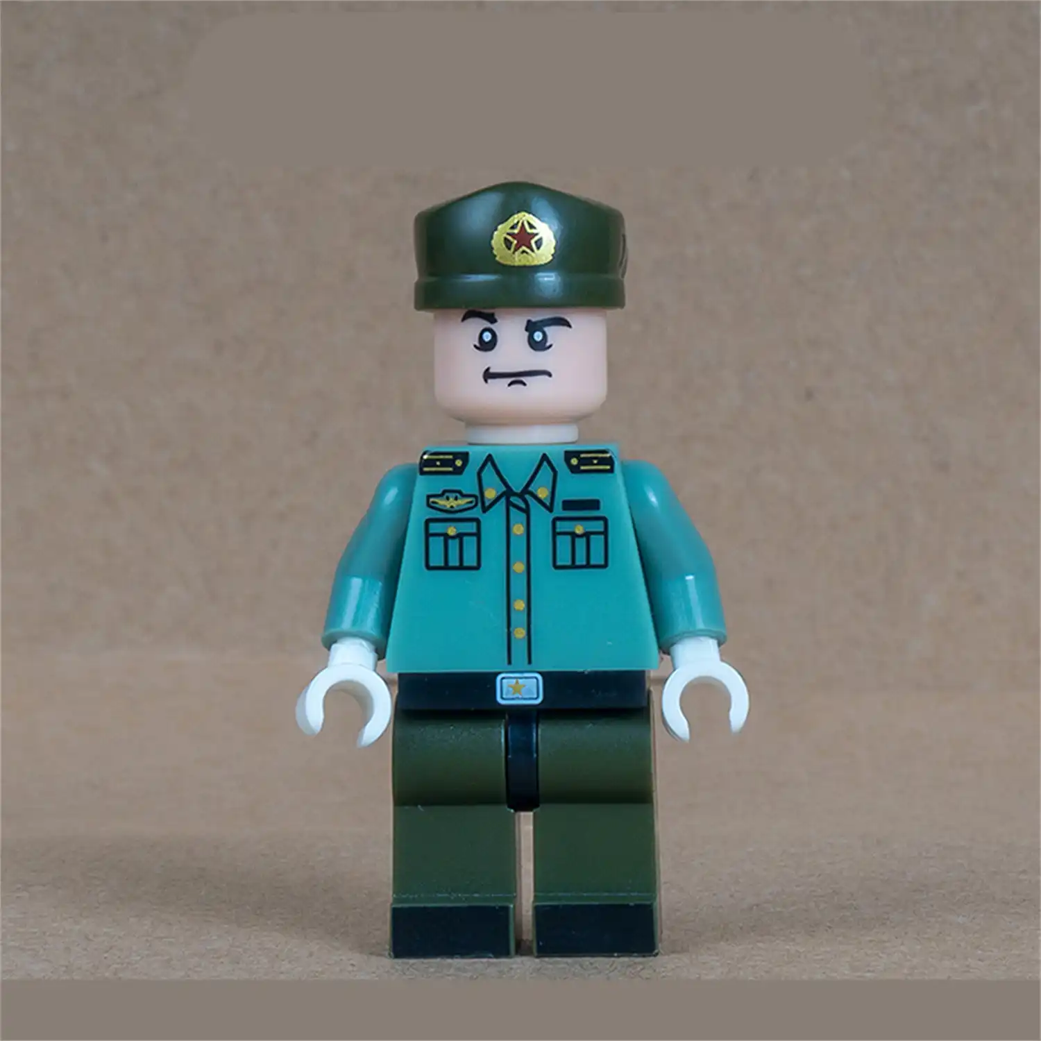 Minifigure - Chinese Peoples Liberation Army PLA generic soldier officer (LEGO Alternative)
