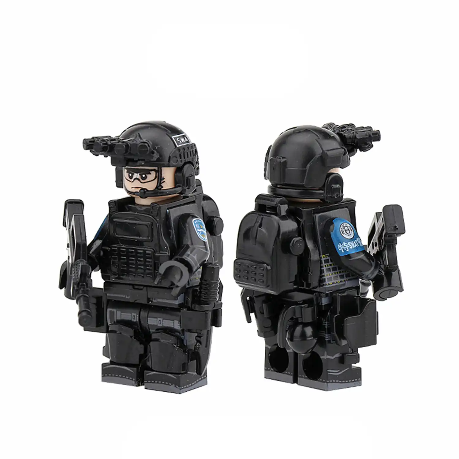 Minifigure - Chinese Special Police Unit SWAT equivalent (LEGO Alternative) 2 Minifigure - Chinese Special Police Unit SWAT equivalent (LEGO Alternative)