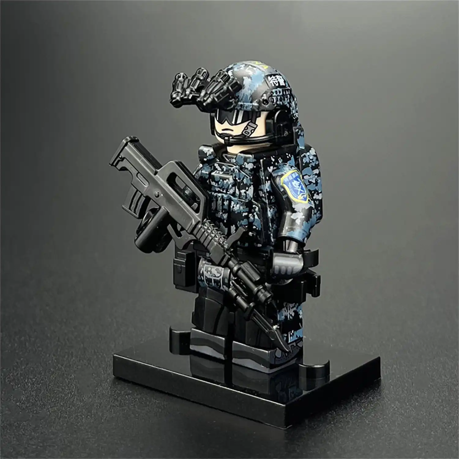Minifigure - Chinese Special Police officer (LEGO Alternative) Minifigure - Chinese Special Police officer (LEGO Alternative)