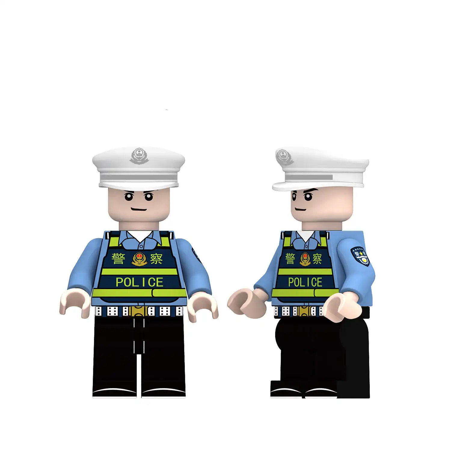 Minifigure - Chinese Traffic Police Officer (LEGO Alternative) Minifigure - Chinese Traffic Police Officer (LEGO Alternative)