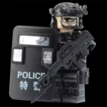 Chinese police unit Special Police Officer - Custom Printed Brick Block Figure