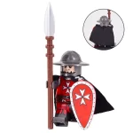 Crusader Knight Hospitaller - Custom Printed Brick Block Figure