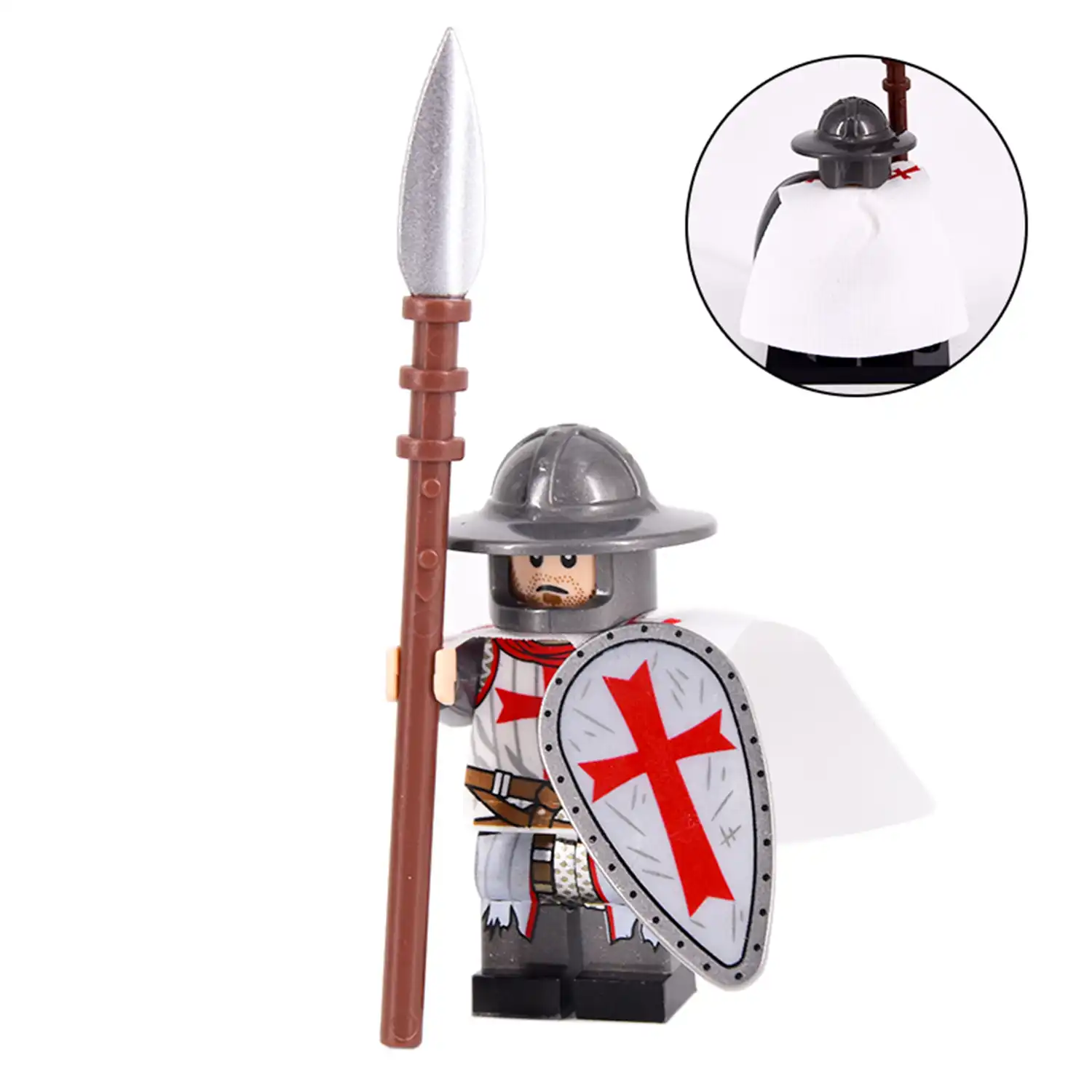 Minifigure Crusader Knight Templar LEGO Alternative