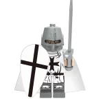 Crusader Teutonic Knight Templar - Custom Printed Brick Block Figure