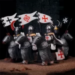Crusader knights on horseback - Custom Printed Brick Block Figure