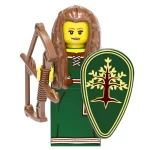 Elf Archer Forest Maiden - Custom Printed Brick Block Figure