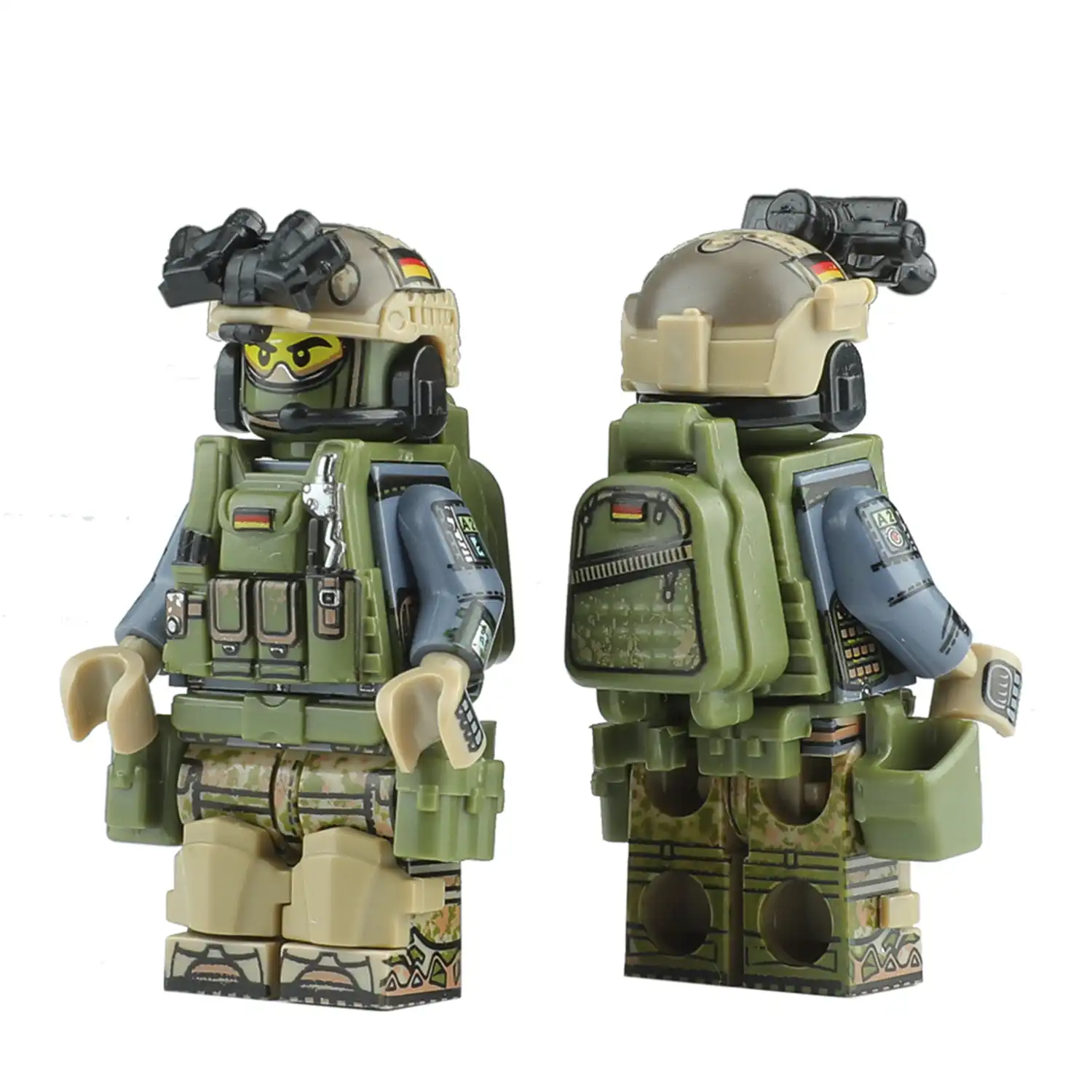 Minifigure - German KSK Special Forces Kommando Spezialkräfte (LEGO Alternative) Minifigure - German KSK Special Forces Kommando Spezialkräfte (LEGO Alternative)
