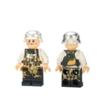 German soldier from the World War II era - Custom Printed Brick Block Figure