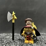 Golden Bull Battle Axe Cavalryman - Custom Printed Brick Block Figure
