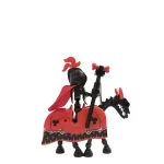 Golden Red Dragon Skeleton Cavalryman and warhorse - Custom Printed Brick Block Figure
