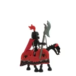 Golden Red Dragon Skeleton Cavalryman and warhorse - Custom Printed Brick Block Figure