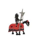 Golden Red Dragon Skeleton Cavalryman and warhorse - Custom Printed Brick Block Figure
