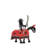 Golden Red Dragon Skeleton Cavalryman and warhorse - Custom Printed Brick Block Figure