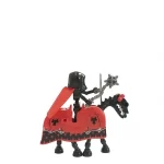 Golden Red Dragon Skeleton Cavalryman and warhorse - Custom Printed Brick Block Figure