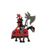Golden Red Dragon Skeleton Cavalryman and warhorse - Custom Printed Brick Block Figure