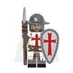 Knight Templar - Custom Printed Brick Block Figure