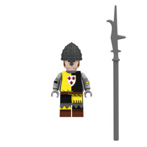 Minifigure Medieval Soldier Man-at-Arms black yellow LEGO Alternative Minifigure Medieval Soldier Man-at-Arms black yellow LEGO Alternative
