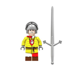 Minifigure Medieval Soldier Man-at-Arms yellow red LEGO Alternative Minifigure Medieval Soldier Man-at-Arms yellow red LEGO Alternative