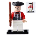 Napoleonic era British Redcoat soldier - Custom Printed Brick Block Figure
