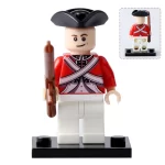 Napoleonic era British Redcoat soldier - Custom Printed Brick Block Figure
