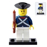 Napoleonic era soldier - Custom Printed Brick Block Figure