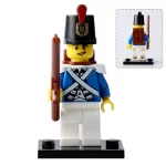 Napoleonic era soldier - Custom Printed Brick Block Figure
