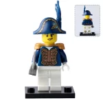 Napoleonic era soldier naval officer - Custom Printed Brick Block Figure