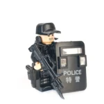 Police Special Operations or SWAT Special Weapons and Tactics officer - Custom Printed Brick Block Figure