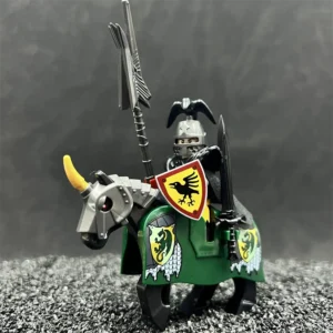 Minifigure Raven Knight and unicorn warhorse LEGO Alternative Minifigure Raven Knight and unicorn warhorse LEGO Alternative