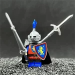 Red Lion Knight - Custom Printed Brick Block Figure
