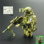 Russian FSB Alpha Group special forces operator and weapon custom pieces - Custom Printed Brick Block Figure