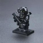 SWAT Special Weapons and Tactics officer - Custom Printed Brick Block Figure